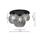 SOFIA Lampa sufitowa potrójna 40 cm czarna/przydymiona
