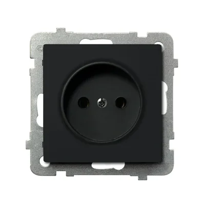 SONATA Gniazdo pojedyncze czarny metalik