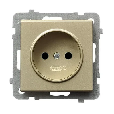 SONATA Gniazdo pojedyncze szampański złoty