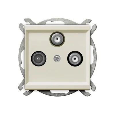 SONATA Gniazdo RTV-SAT z dwoma wyjściami SAT ecru