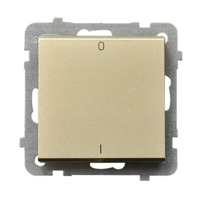 SONATA Łącznik dwubiegunowy szampański złoty, bez ramki