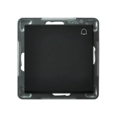 SONATA Łącznik zwierny "dzwonek" czarny metalik, bez ramki