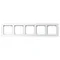SONATA Ramka pięciokrotna biały