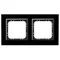 SONATA Ramka podwójna czarne szkło