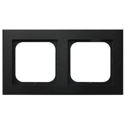 SONATA Ramka podwójna czarny metalik