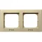 SONATA Ramka podwójna do łączników IP44 szampański złoty