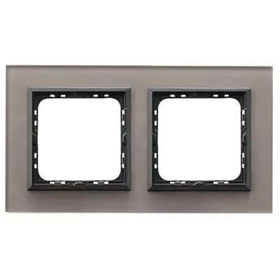 SONATA Ramka podwójna szare szkło
