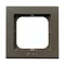 SONATA Ramka pojedyncza do łączników IP44 czekoladowy metal