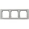 SONATA Ramka potrójna srebro mat