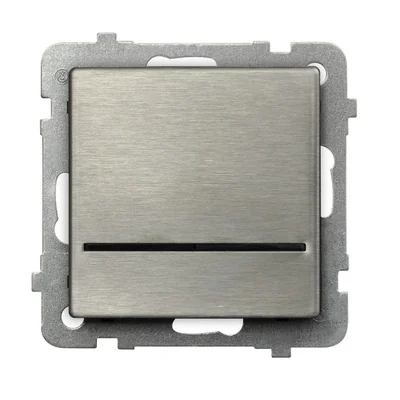 SONATA STAL INOX Łącznik kontrolny stal inox, bez ramki