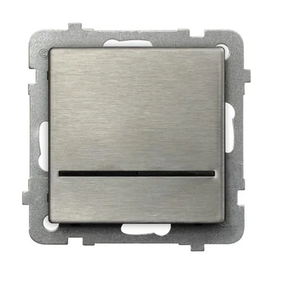 SONATA STAL INOX Łącznik kontrolny stal inox, bez ramki