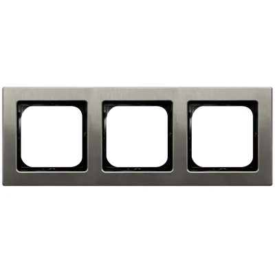 SONATA STAL INOX Ramka potrójna stal inox