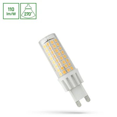 SPECTRUM Żarówka LED 7W 230V G9 270st WW