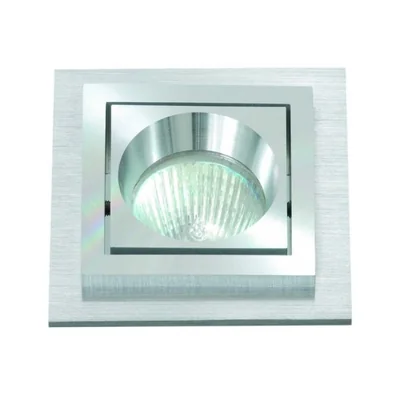 SQUAREE Lampa wpuszczana 10cm 50W GU10 IP20 srebrny