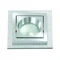 SQUAREE Lampa wpuszczana 10cm 50W GU10 IP20 srebrny
