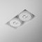 SQUARES 111x2 Oprawa wpuszczana podwójna 22W LED 3000K 230V IP20 biała