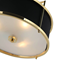 STANZA GOLD/NERO S Lampa wisząca czarno-złota