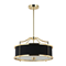 STANZA GOLD/NERO S Lampa wisząca czarno-złota