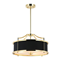 STANZA GOLD/NERO S Lampa wisząca czarno-złota