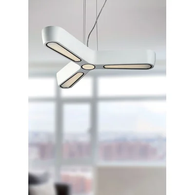 Star Lampa wisząca ekspozycyjna biała z pilotem