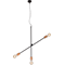 STICKS Lampa wisząca potrójna czarno-miedziana