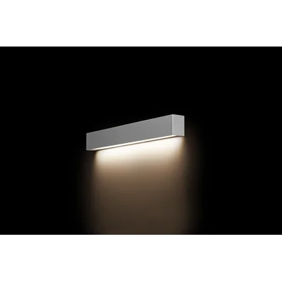 STRAIGHT S Lampa ścienna srebrna