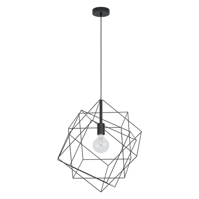 STRAITON Lampa wisząca pojedyncza 51,5cm czarna