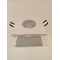 Su Classic Lampa wpuszczana kwadratowa IP65 biała