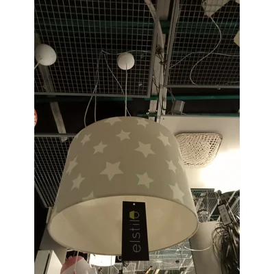Szare gwiazdki Lampa wisząca dziecięca