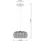 TANGO Lampa wisząca 40 cm srebrna