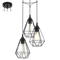 TARBES Lampa wisząca okrągła potrójna 31cm czarna