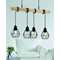 TOWNSHEND 5 Lampa wisząca poczwórna z kloszem czarna