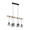 TOWNSHEND  5 Lampa wisząca sześciopunktowa z kloszem czarna