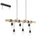 TOWNSHEND Lampa wisząca 100cm drewno/czarny