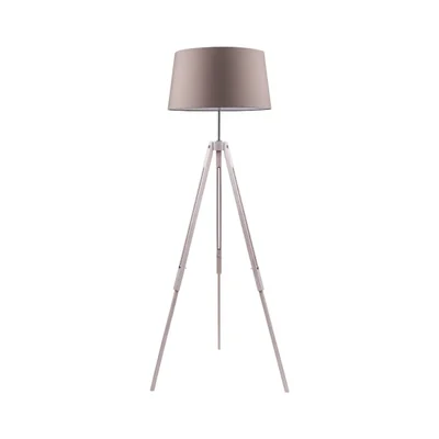 TRIPOD Lampa podłogowa dąb bielony