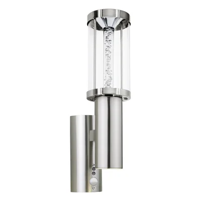 TRONO STICK Lampa ścienna z czujnikiem ruchu stal