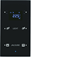 TS KNX Sensor 2-krotny z regulatorem temperatury konfigurowalny szkło czarny