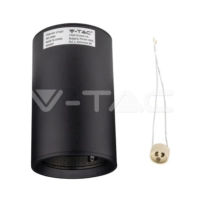 TUBA Lampa sufitowa spot 10cm GU10 IP20 czarny