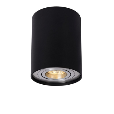 Tube round Lampa sufitowa spot 12,5cm GU10 IP20 czarna