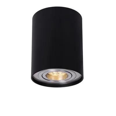 Tube round Lampa sufitowa spot 12,5cm GU10 IP20 czarna