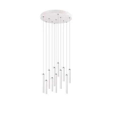 TUBULAR Lampa wisząca 11-punktowa 40cm 11x2,5W 11x300lm Led zintegrowany IP20 biała