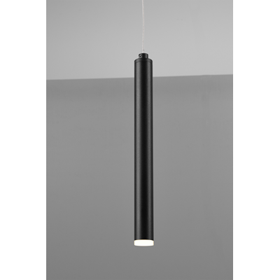 TUBULAR Lampa wisząca okrągła 40 cm czarna