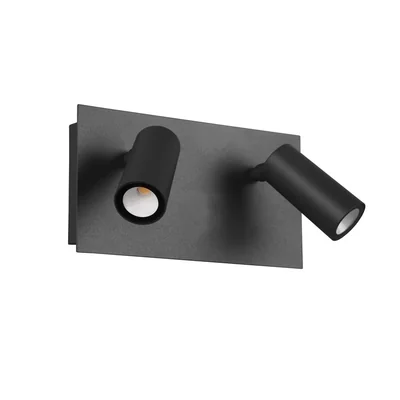 TUNGA Lampa ścienna 2x4W LED 2x420lm 3000K IP54 antracytowa