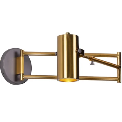 VARSOVIA Lampa ścienna regulowana mosiądz
