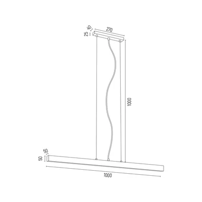 VERMONT 100 Lampa wisząca 27W WW 230V IP20 biała