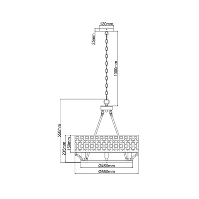VERNO CROMO Lampa wisząca chrom