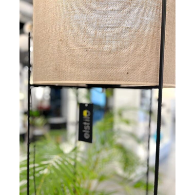 VICO Lampa podłogowa E27 IP20 drewniana