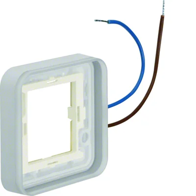 W.1 Ramka 1-krotna z podświetleniem białym 230V 0,3 mA do puszek n/t IP55