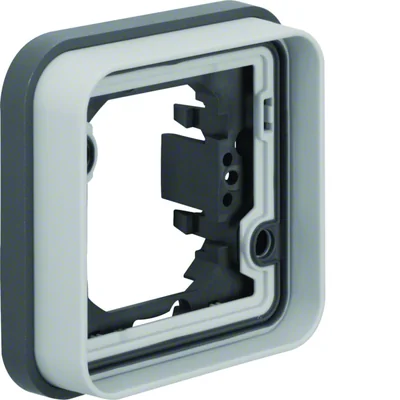 W.1 Ramka pojedyncza do montażu podtynkowego IP55 szara