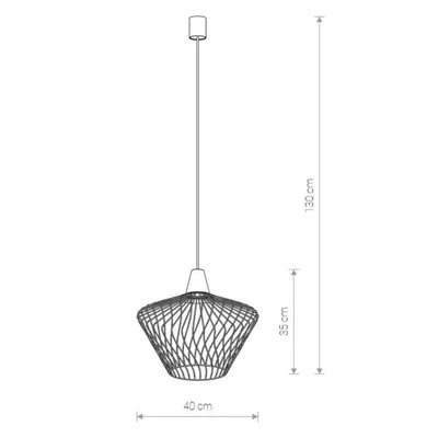 WAVE S Lampa wisząca złota
